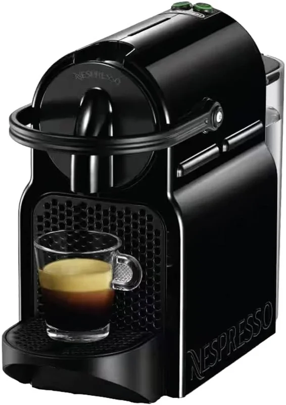Nespresso De'Longhi Inissia Coffee Machine Black, 19 Bars + Welcome Kit, Compact Design, Automatic Shut-off, EN80.B