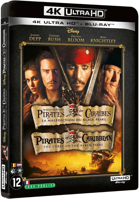 Pirates des Caraïbes : La malédiction du Black Pearl [4K Ultra HD + Blu-ray]