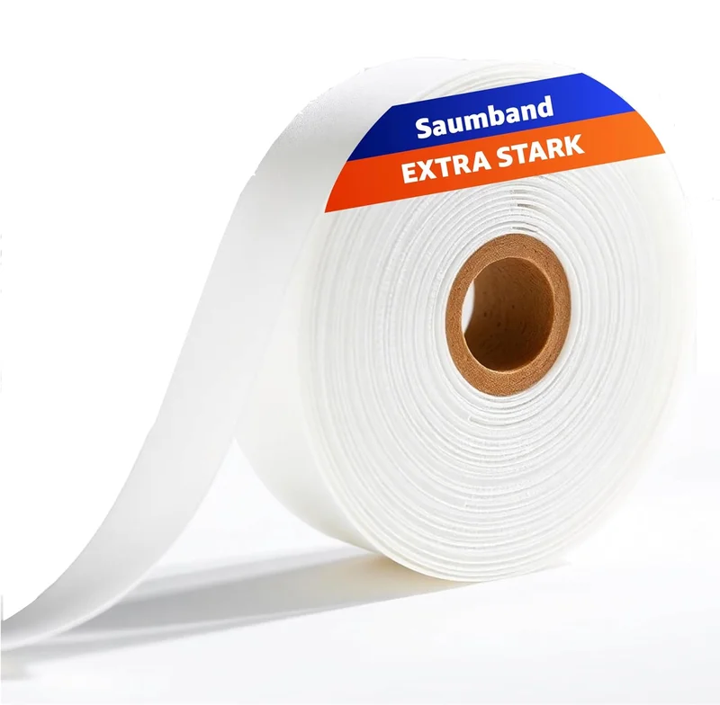 TK Gruppe 30m x 20mm Iron-on Hemming Tape Washable Durable Strong Polyester Sewing Curtains Fabric