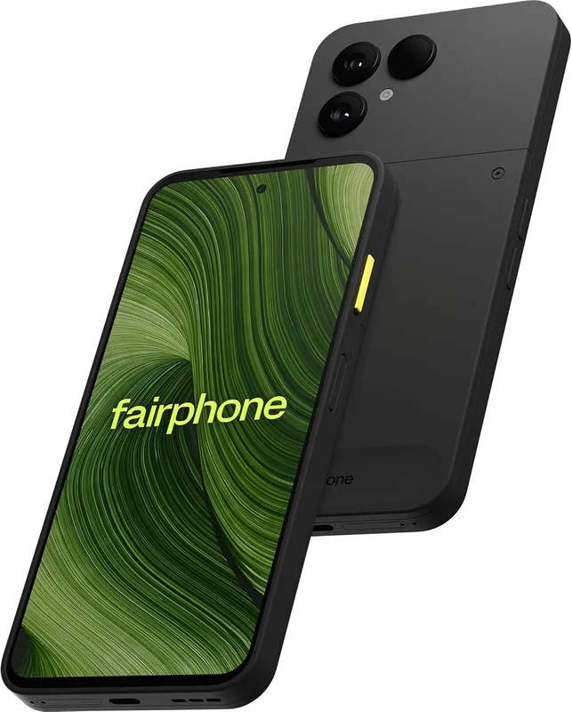 Fairphone The [gen 6] 16 Cm [6.31] Doppia Sim Android 15 5g Usb TipO-C 8 Gb 256 Gb 4415 Mah Nero (fp6 8gb/256gb 6.1in - Horizon Black V1) [Classe énergétique A]
