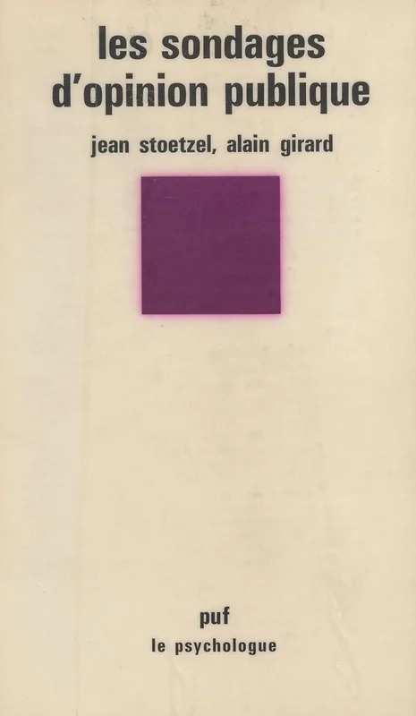 Les Sondages d'opinion publique