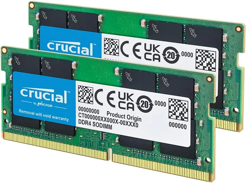 Crucial CT2K8G4SFRA32A 16GB DDR4 RAM Kit (2x8GB) 3200MHz SODIMM CL22, Memory for Laptop, Mini PC