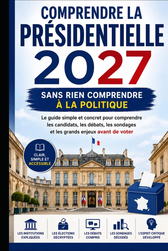 Comprendre la présidentielle 2027 sans rien comprendre à la politique: Le guide simple et concret pour comprendre les candidats, les débats, les sondages et les grands enjeux avant de voter