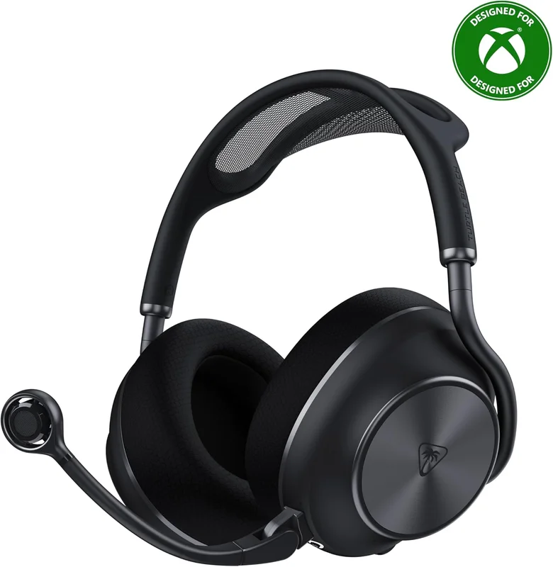Turtle Beach Stealth Pro II Noir Casque Gaming sans Fil pour Xbox Series X & S, PS5 et PC avec Son Spatial Dolby Atmos, Isolation Acoustique Active et CrossPlay 2.0