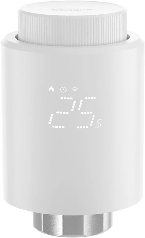 SONOFF TRVZB Thermostatique Connectée et Intelligente, ZigBee 3.0 Vanne Thermostatique Radiateur, Contrôle Vocal, Détection de Fenêtre, Compatible avec Alexa/Home Assistant, Requiert Le Hub Zigbee