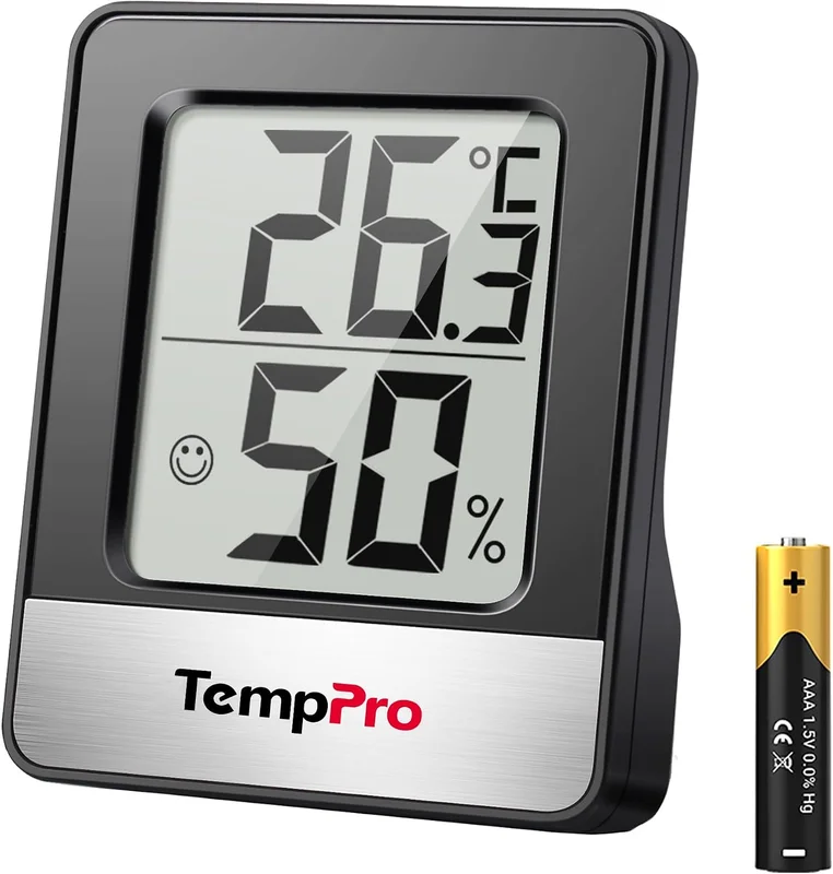 TempPro TP49 Hygromètre d'intérieur, thermomètre d'ambiance, humidimètre