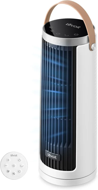 Levoit Ventilateur Colonne 20 dB, Moteur DC 7 m/s, 5 Vitesses, LTF-F132-WEU