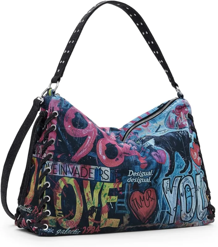 Desigual sac à épaule bandoulière Leiria Pizzicato Shoulder Bag Tutti Fruti coloré