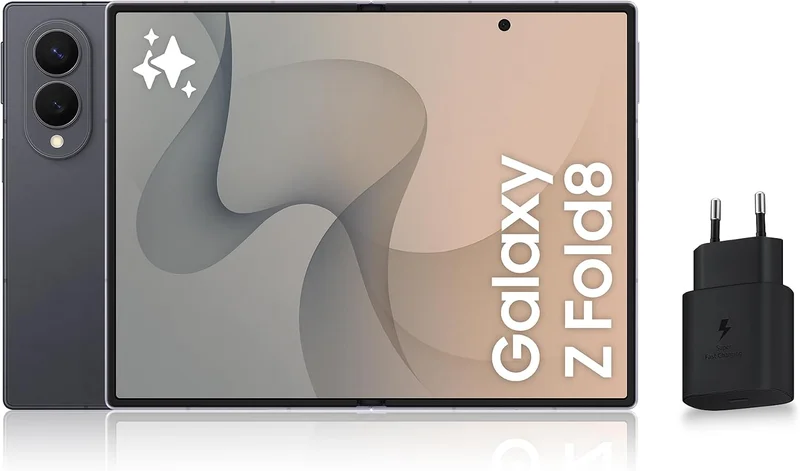Samsung Galaxy Z Fold8, Smartphone Pliable 5G, 256 Go, Graphite, Version FR [Classe énergétique A]