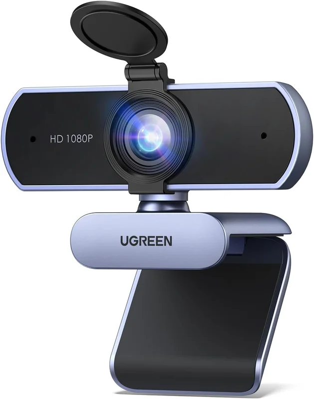 UGREEN Webcam Full HD 1080P 30FPS Caméra USB PC Mise au Point Fixe