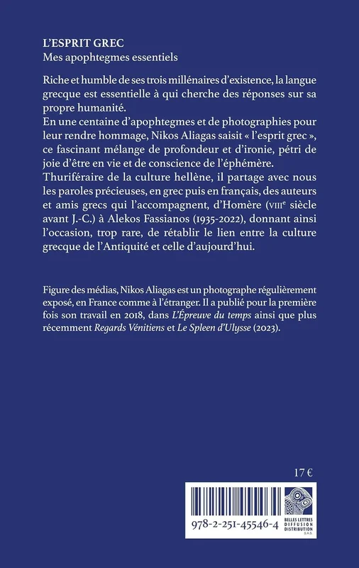 L'Esprit grec: Mes apophtegmes essentiels
