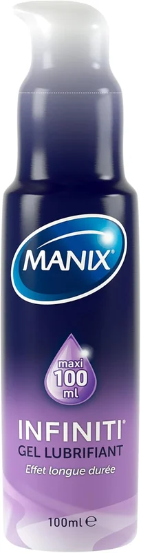 Manix Infiniti: Gel Lubrifiant (100ml) Longue durée à Base de Silicone