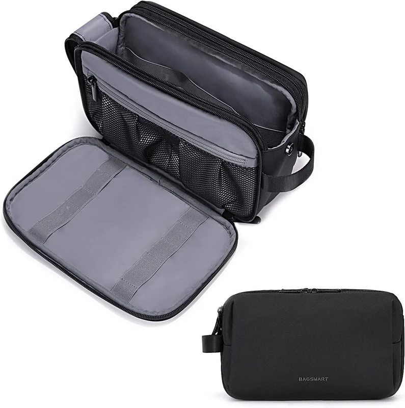 BAGSMART Trousse de Toilette Homme Femme Voyage Toiletry Bag Imperméable M