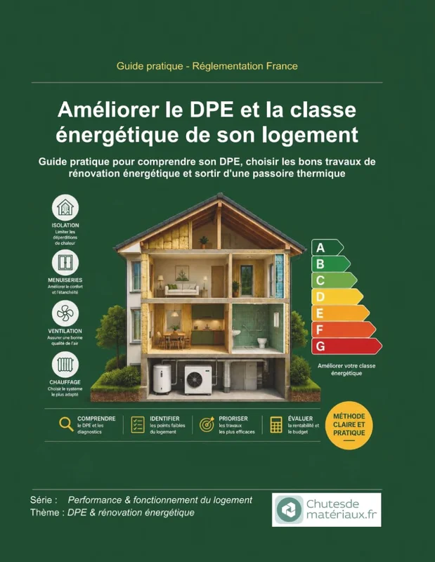 Améliorer le DPE et la classe énergétique de son logement: Guide pratique pour comprendre son DPE, choisir les bons travaux de rénovation énergétique et sortir d’une passoire thermique