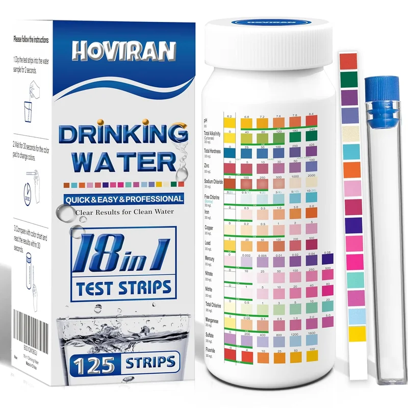 Kits de test d'eau pour l'eau potable, 18 IN 1 kit de test d'eau