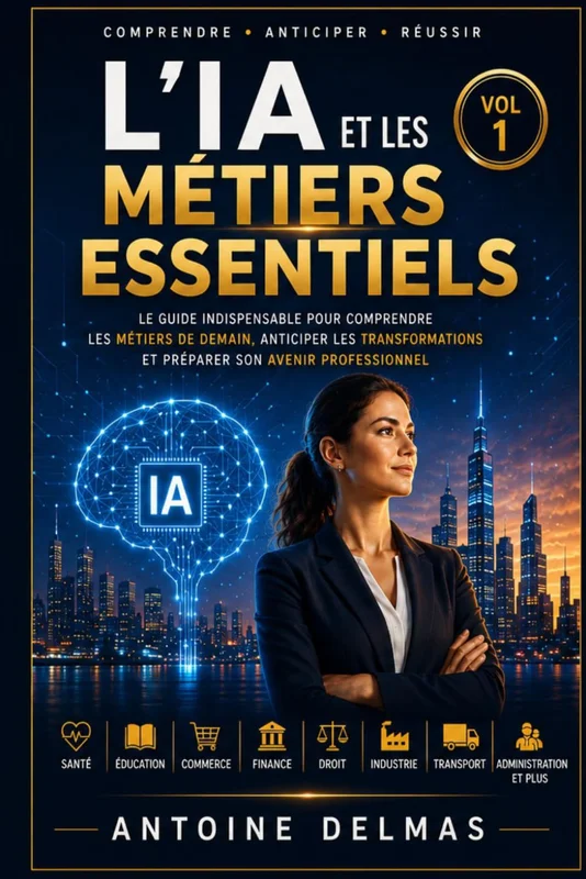 L'IA ET LES MÉTIERS ESSENTIELS – VOL. 1: Le guide indispensable pour comprendre les métiers de demain, anticiper l'impact de l'intelligence artificielle et préparer son avenir professionnel.