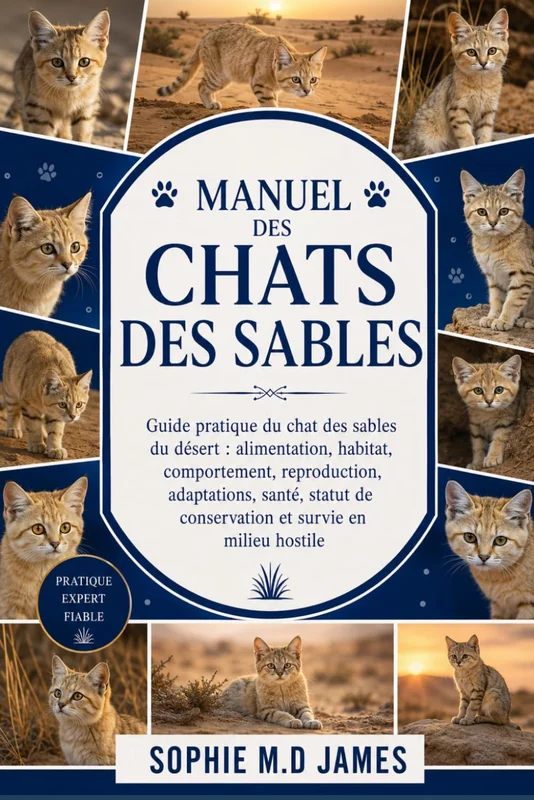 MANUEL DES CHATS DES SABLES: Guide pratique du chat des sables du désert : alimentation, habitat, comportement, reproduction, adaptations, santé, statut de conservation et survie en milieu hostile