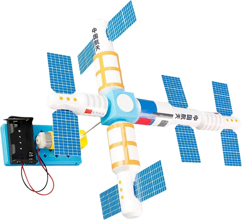 Kit de modélisme de station spatiale à assembler - Outil d'apprentissage d'astrophysique pour enfants - Expérience éducative interactive - Projet scientifique pour enfants - Artisanat spatial