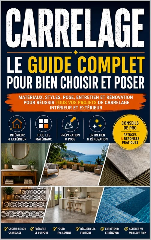 Carrelage : Le Guide Complet pour Bien Choisir et Poser: Matériaux, styles, pose, entretien et rénovation pour réussir tous vos projets de carrelage intérieur et extérieur