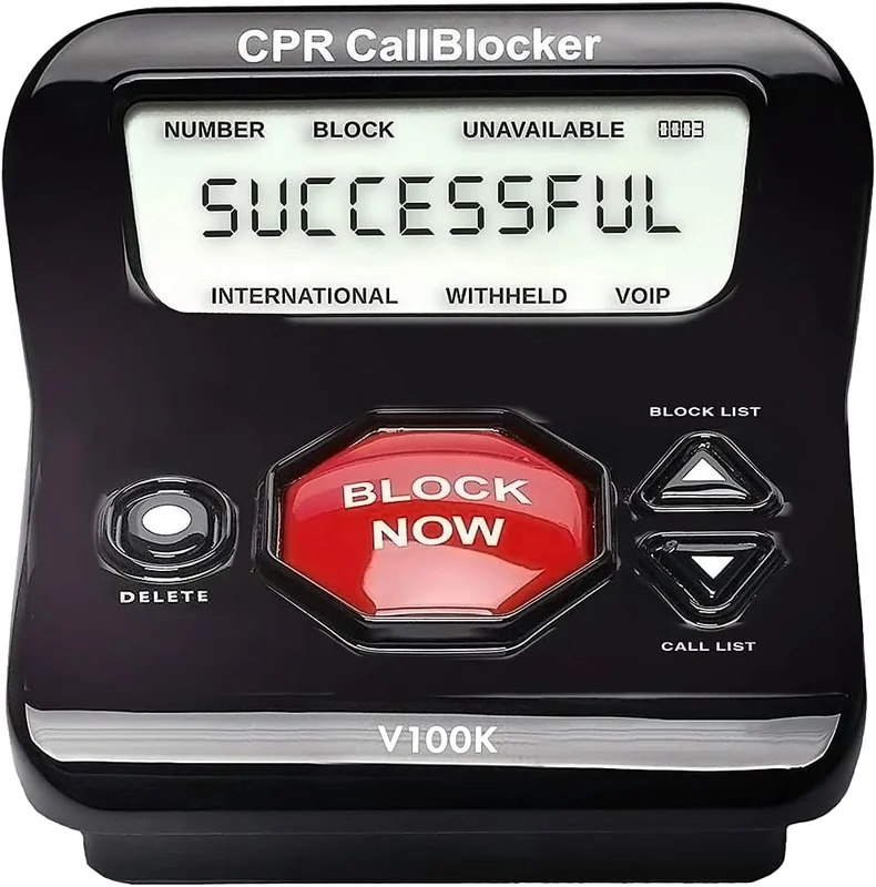 CPR V2000 – Unwanted Call Blocker for Fixed Phone – "Stop the Inquiquiners and Live the Peace!" – Compatible with All Boxes and Phones