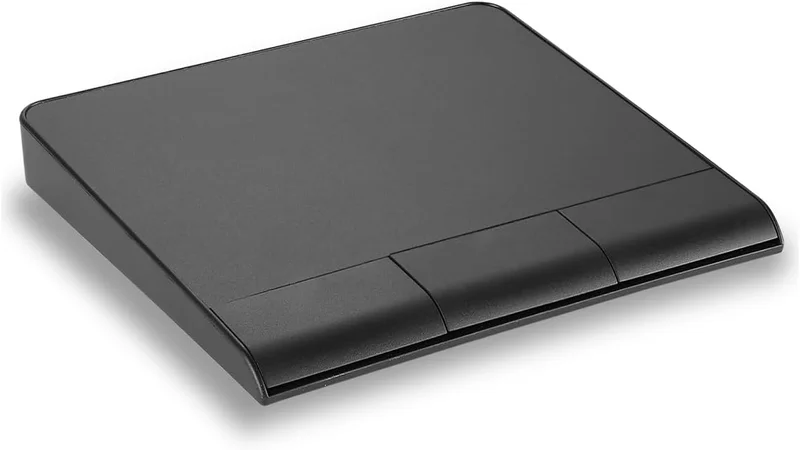 perixx PERIPAD-706 Slim Wireless Touchpad, Bluetooth and 2.4G RF Connectivity, Rechargeable Via USB-C, Large Size 13.5x11.5x1.5cm, Black