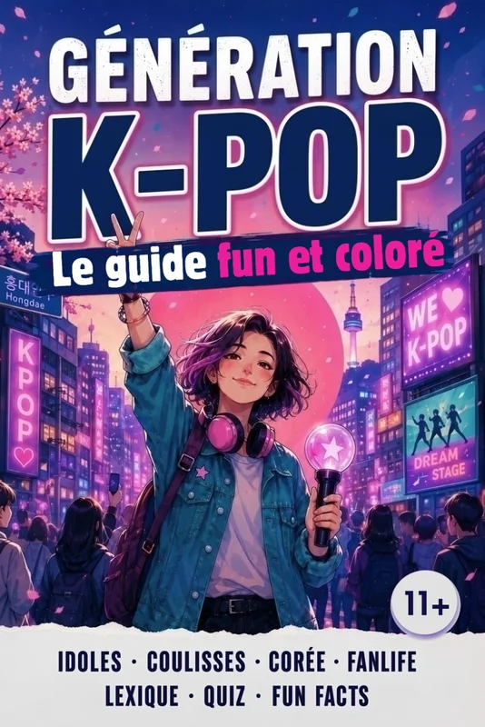 KPOP GENERATION – Le livre fun et coloré sur la K-pop : musique coréenne, idoles, histoire et culture fan: Le guide des ados pour tout savoir sur le phénomène coréen (dès 11 ans)