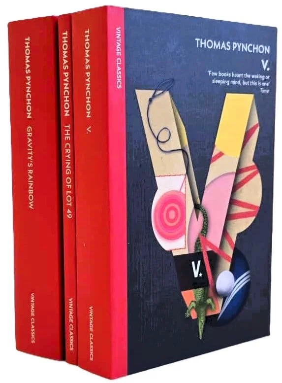 Thomas Pynchon Novels 3 Books Collection Set (V, The Crying of Lot 49 & Gravity's Rainbow)
