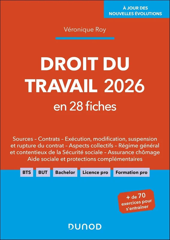 Droit du travail 2026 en 28 fiches