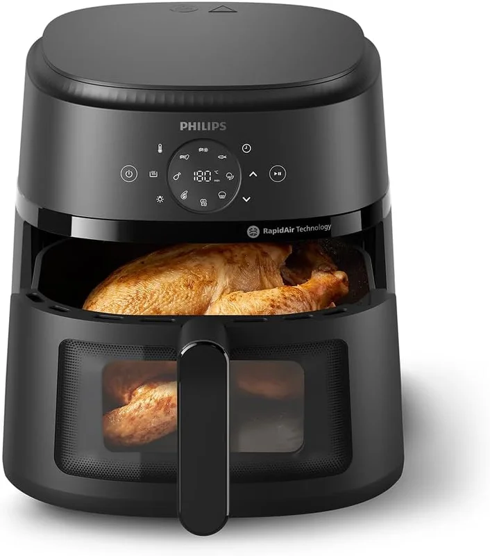 Philips Airfryer 2000 - Air Fryer 6.2L, 13 Modes, Touch Screen, Black