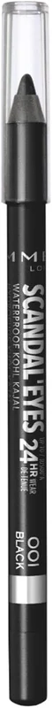 Rimmel - Khôl Scandaleyes Waterproof Pencil - Intense colour - Soft Texture - 001 Black - 1.5 g