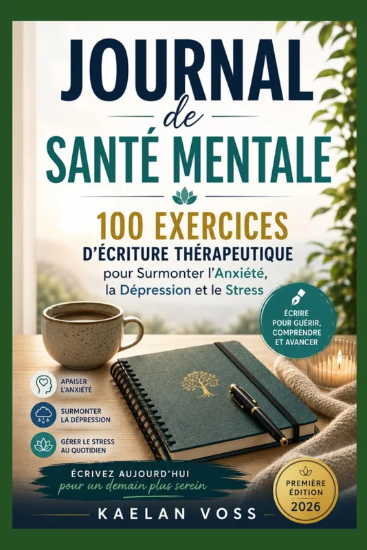 Journal de Santé Mentale: 100 Exercices d’Écriture Thérapeutique pour Surmonter l’Anxiété, la Dépression et le Stress