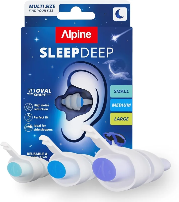 Alpine SleepDeep Bouchons d'Oreilles Dormeurs Côté 27dB Pack