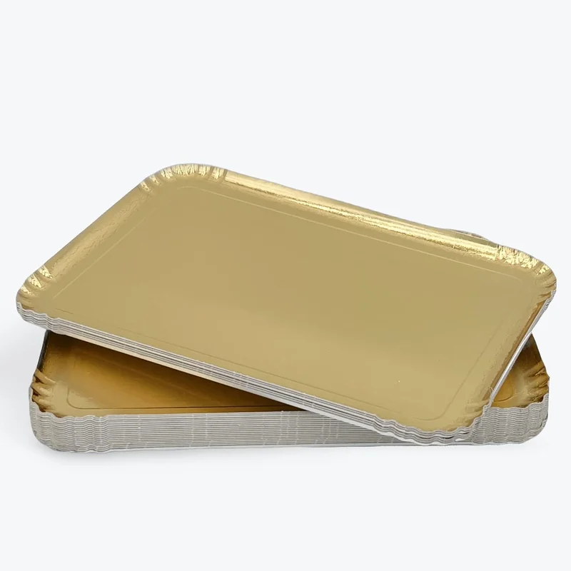 25 gold catering trays - tray 28 x 42 cm