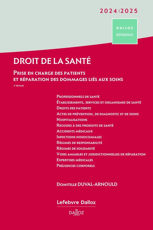 Droit de la santé 2024/2025 2ed - Prise en charge des patients