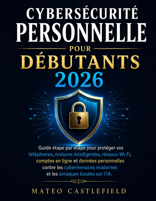 CYBERSÉCURITÉ PERSONNELLE POUR DÉBUTANTS 2026: Guide étape par étape pour protéger vos téléphones, maisons intelligentes, réseaux Wi-Fi, comptes en ... modernes et les arnaques basées sur l'IA
