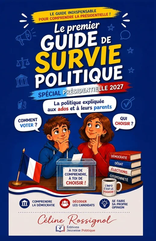 Présidentielle 2027 : le guide de survie des jeunes citoyens : Le guide Ludique pour les ados et leurs parents: Élections, président, médias, fake ... pour comprendre la France de 2027
