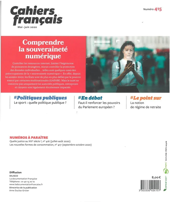 Souveraineté numérique: Cahiers français N.415