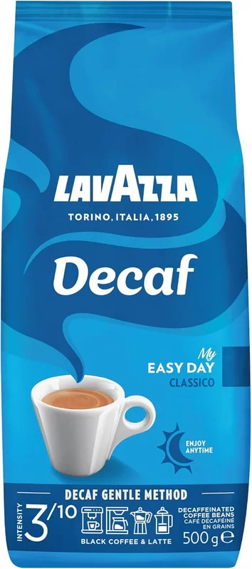 LAVAZZA - Decaf Decaffeinated Grain Coffee - Intensity 3 - Pack of 500 g