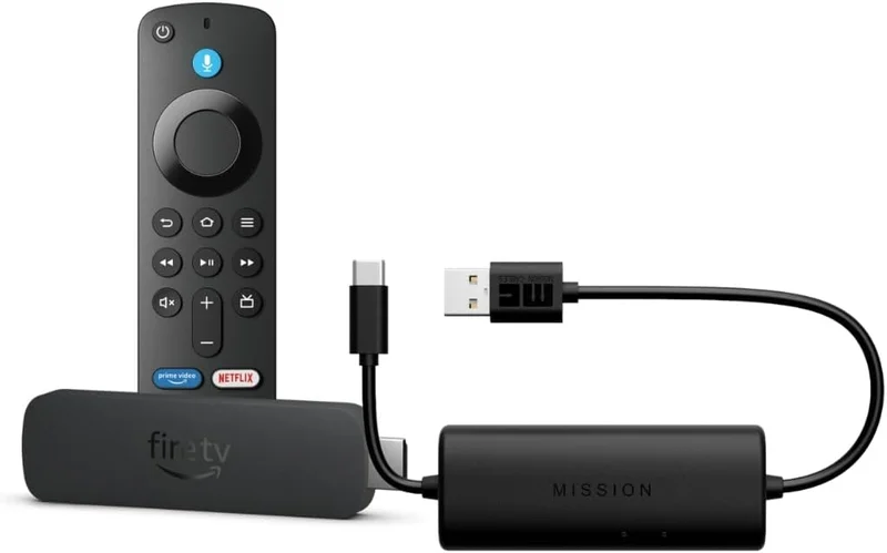 Amazon Fire TV Stick 4K Plus and Made for Amazon USB Power Cable