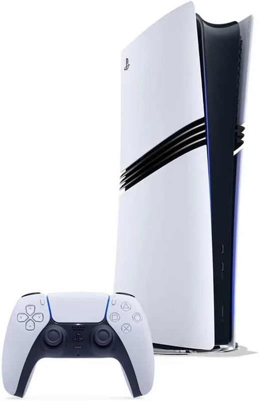 Playstation Sony, Console 5 Edition Pro 2 To, Performance 120 FPS, Traçage de Rayons Avancé, Upscaling IA PSSR, 1 Manette DualSense avec Retour Haptique et Gâchettes Adaptatives, Couleur : Blanche