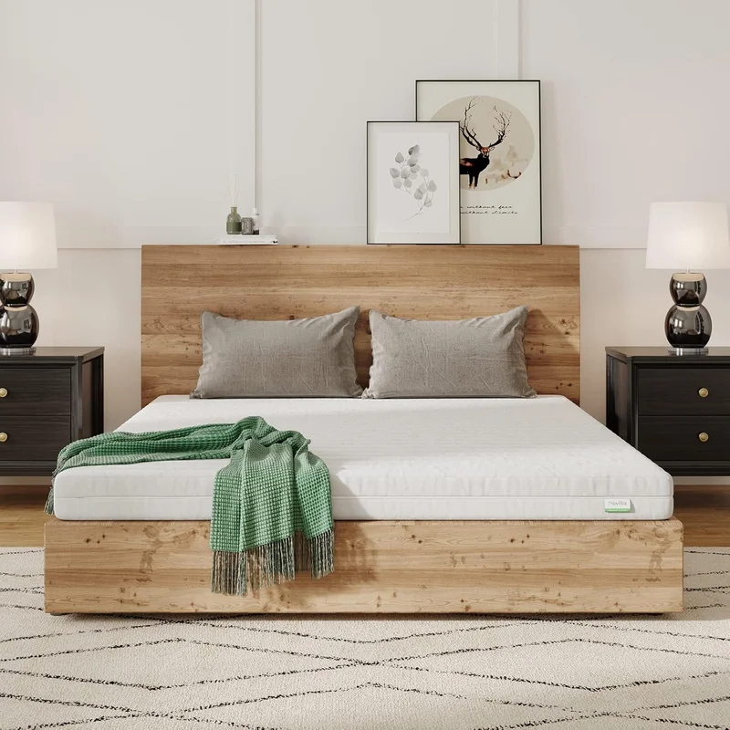 Novilla Matelas en Mousse 90x190, Matelas Amovible à 7 Zones de Confort, Réversible Été/Hiver, Respirable, Hauteur 16 cm