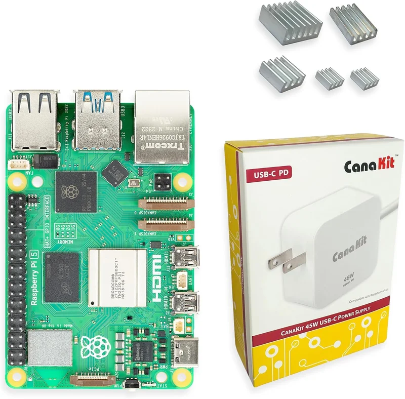 CanaKit Raspberry Pi 5 Basic Kit (2 Go de RAM, Pas de Carte SD)