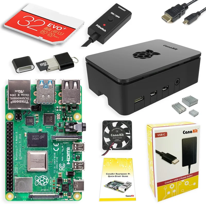 CanaKit Raspberry Pi 4 Kit de démarrage 2 Go de RAM