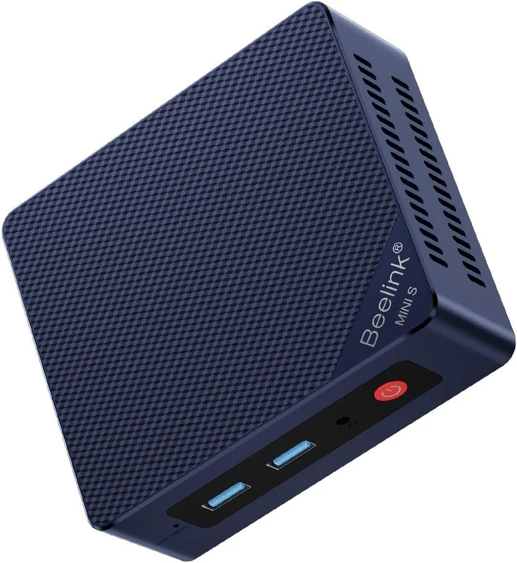 Beelink Mini PC MINI-S12 Pro with Intel Alder Lake-N100 Processor (4C/4T, up to 3.4GHz), 16GB DDR4 RAM 512GB SSD, Desktop Computer, Support 4K Dual Screen/USB3.2/WiFi6/LAN 2.5G