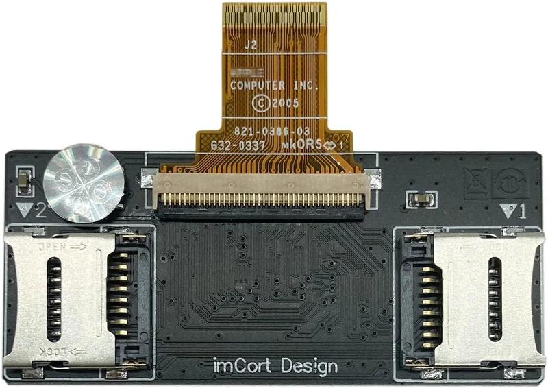 FIP02 Dual Micro SD Adapter for iPod Classic iPod Video 5th 5.5th 6th 6.5th 7th 7.5th TF TF Card Adapter Replaces MK8022GAA MK1634GAL MK1231GAL