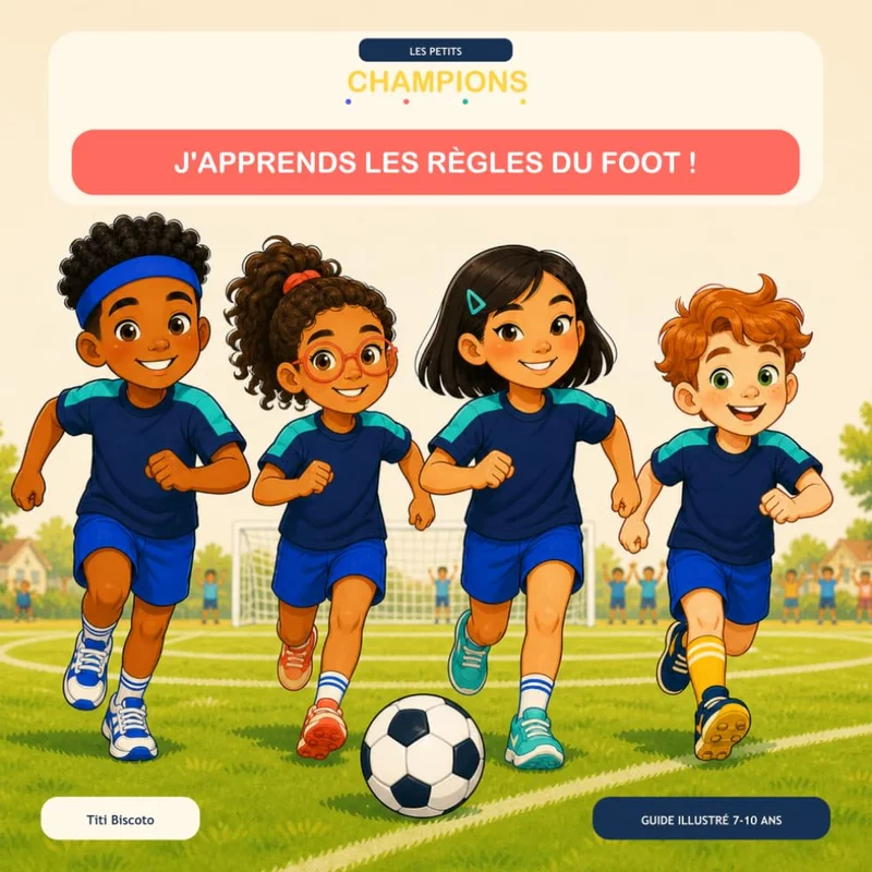 J’apprends les règles du foot !: Le guide illustré pour comprendre le football en s’amusant