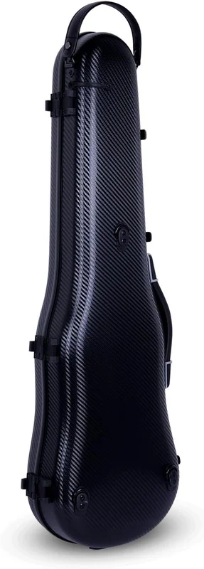 Crossrock 4/4 Violin Case, ABS Molded Hard Shell with Combination Lock, Accessory Compartment and Backpack Straps, Black, Polycarbon