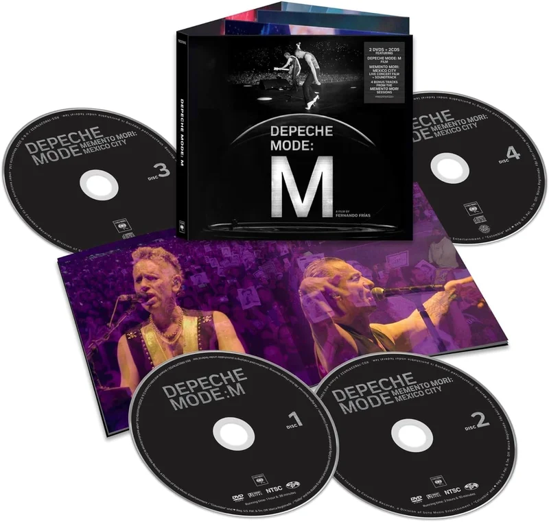 Depeche Mode, Neues Album 2025, Depeche Mode M Live Film By Fernando Frias + Soundtrack, 2 CD + 2 DVD mit Livefotos von den Shows [DVD-AUDIO]