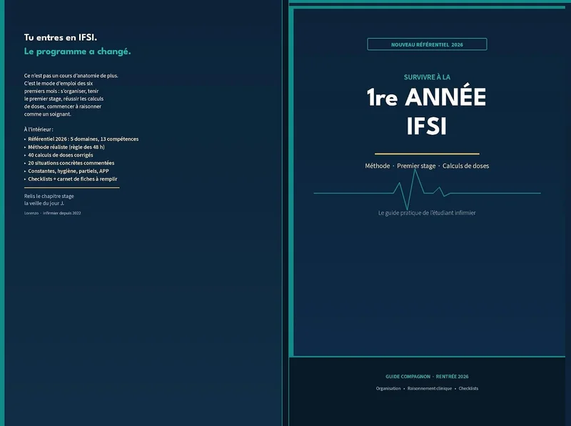 Survivre à la 1re année IFSI : Méthode, premier stage et calculs de doses: Nouveau référentiel 2026 — Guide pratique de l’étudiant infirmier