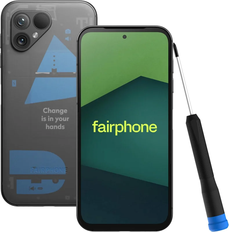 Fairphone 5 5G (8GB, 256GB) Transparent Edition, iFixit Screwdriver Included